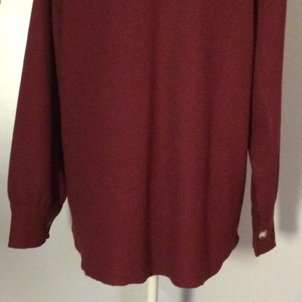 Burgundy Button-Down Shirt - Picture 6 of 10